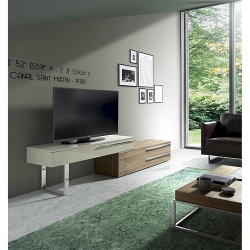 Meuble TV Bois Foncé 152x45x53cm
