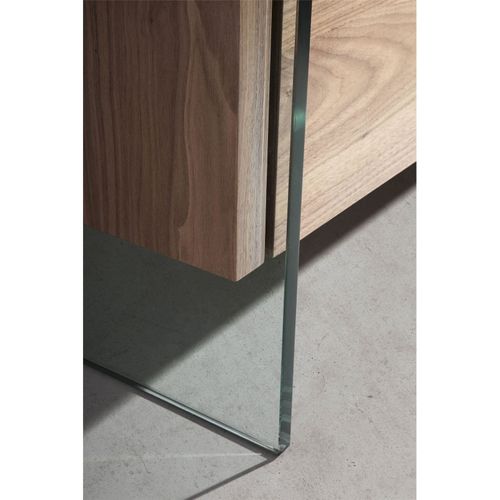 Meuble TV Bois Foncé 188x45x39cm