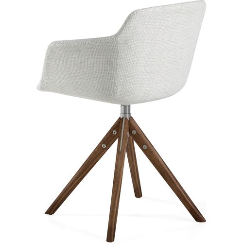 Chaise Tissu Beige 58x54x81cm