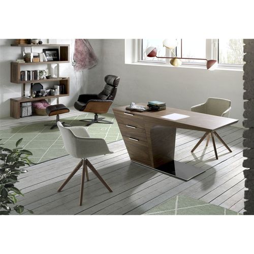 Chaise Tissu Beige 58x54x81cm