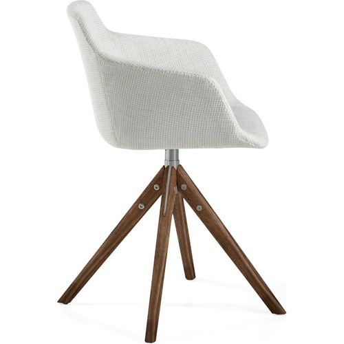 Chaise Tissu Beige 58x54x81cm