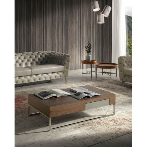 Table Basse Bois Foncé 120x70x33cm