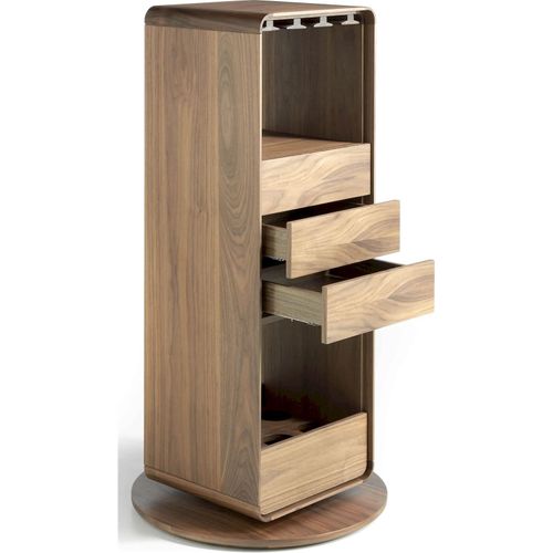 Meuble Bar Bois Foncé 43x40x128cm