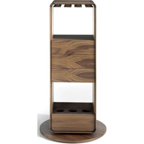 Meuble Bar Bois Foncé 43x40x128cm