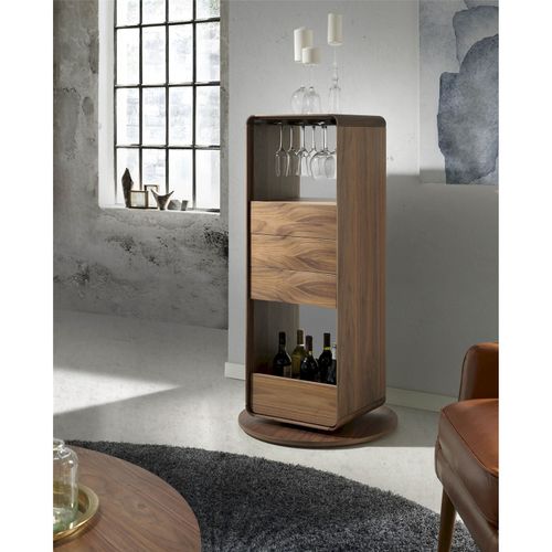 Meuble Bar Bois Foncé 43x40x128cm