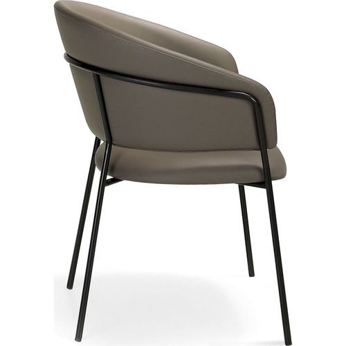 Chaise Simili-cuir Marron 57x61x81cm