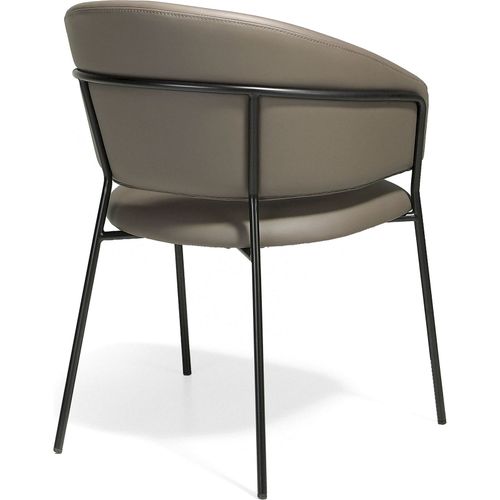 Chaise Simili-cuir Marron 57x61x81cm