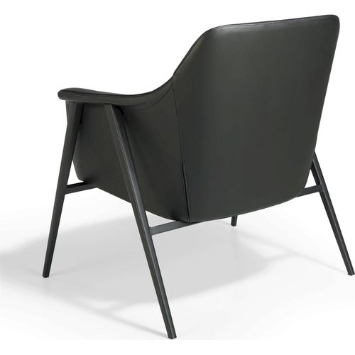 Fauteuil Simili-cuir Noir 80x72x79cm