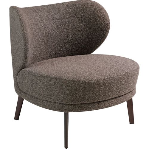 Fauteuil Tissu Marron 82x84x76cm