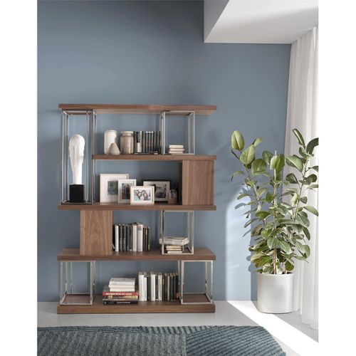 Étagère Bois Foncé 129x35x170cm