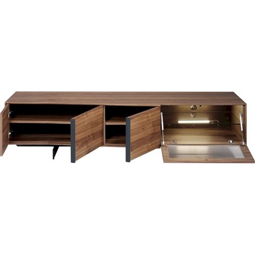 Meuble TV Bois Foncé 200x55x48cm