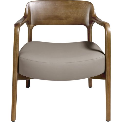 Fauteuil Simili-cuir Bois Foncé 70x62x72cm