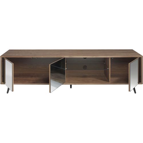 Meuble TV Bois Foncé 185x49x41cm