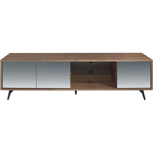 Meuble TV Bois Foncé 185x49x41cm