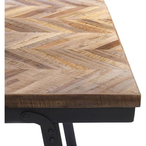 Console Chevron Bazar Bizar Élégance Bois Fer