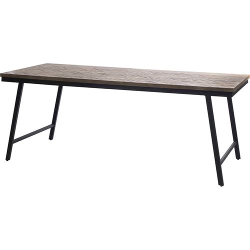 Console Chevron Bazar Bizar Élégance Bois Fer