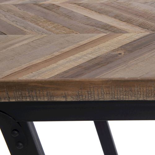 Console Chevron Bazar Bizar Élégance Bois Fer