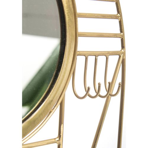 Support Mural Miroir Doré Élégant Bazar Bizar