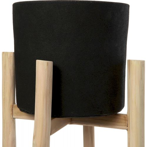 Vase Charcoal High Élégant En Terre Cuite