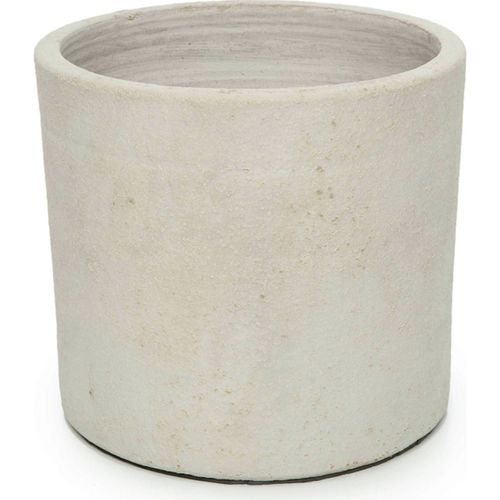 Vase Chalk Low En Terre Cuite Beige