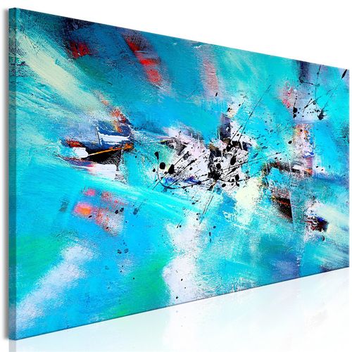 Tableau Snow Fun Narrow 150 X 50 Cm Bleu