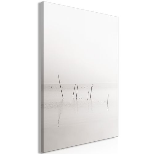 Tableau Misty Trail Vertical 60 X 90 Cm Blanc