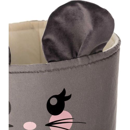 Panier à Jouets Animal Happy Band 25 X 25 X 30 Cm Gris