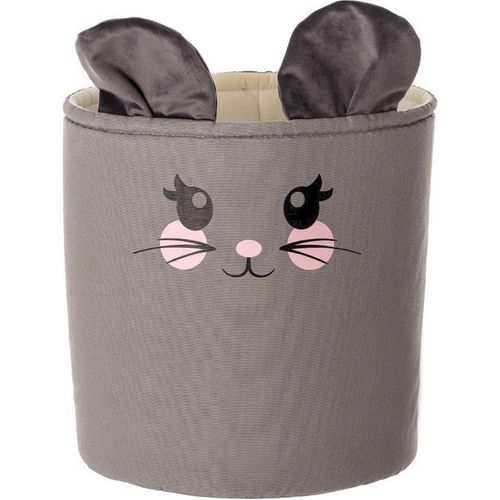 Panier à Jouets Animal Happy Band 25 X 25 X 30 Cm Gris