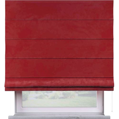 Store Vénitien Occultant Posh Velvet En Velours 160 X 170 Cm Rouge