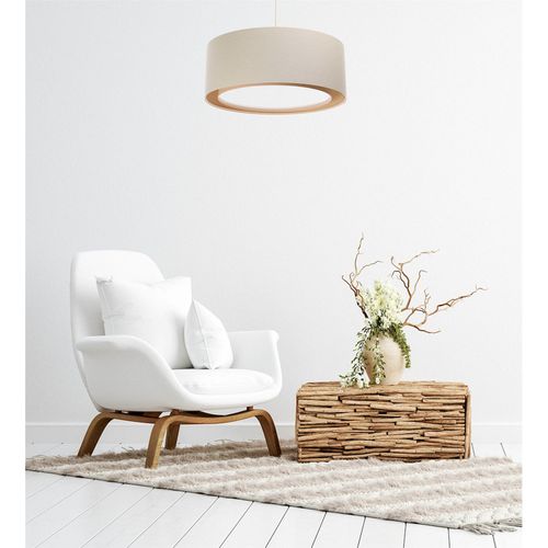 Suspension Boho 06a-003 Ø 40 Cm - H20 Cm Beige