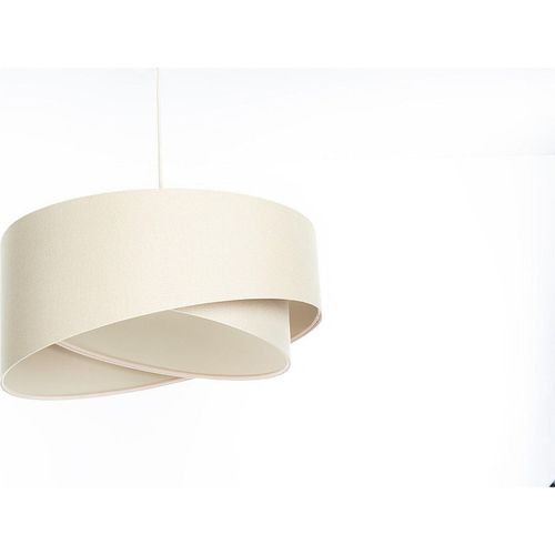 Luminaire Suspendu Cylindre Beige Au Design Épuré