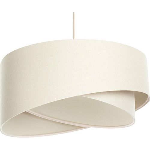 Luminaire Suspendu Cylindre Beige Au Design Épuré