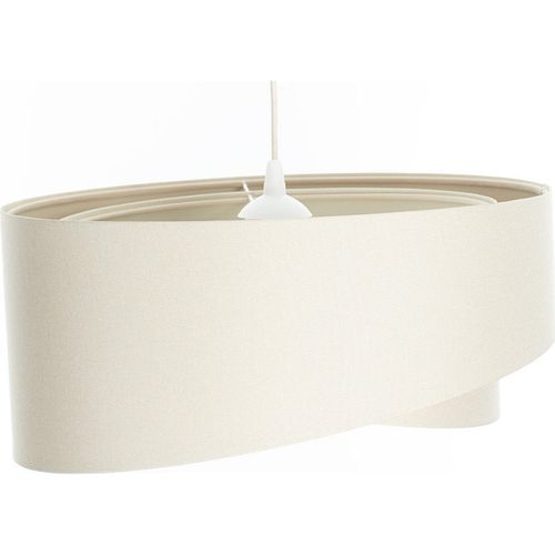 Luminaire Suspendu Cylindre Beige Au Design Épuré