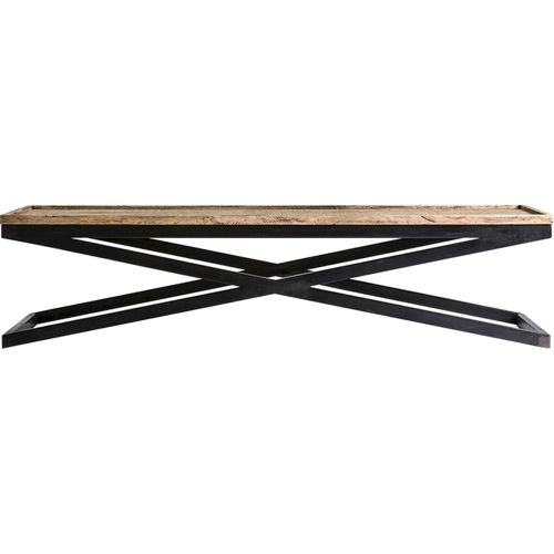Table Basse Design Rustique Avec Plateau Effet Bois Vieilli