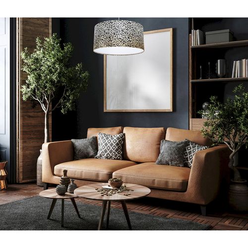 Suspension Glamour Ø 60 Cm - H30 Cm Beige