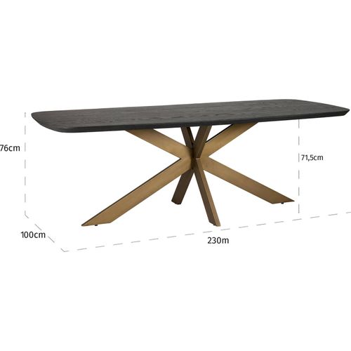 Table à Dîner Cambon Danois Ovale 235