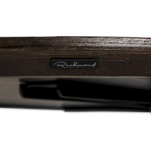 Table à Dîner Ovale En Bois Foncé Design Élégant