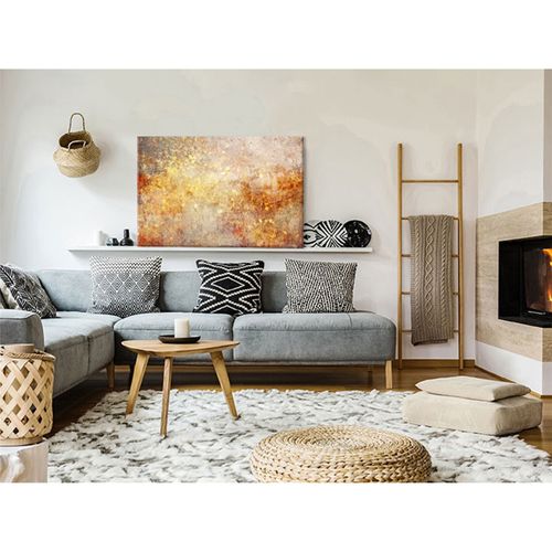 Tableau Decay Of Time Partie 1 Large 120 X 80 Cm Beige