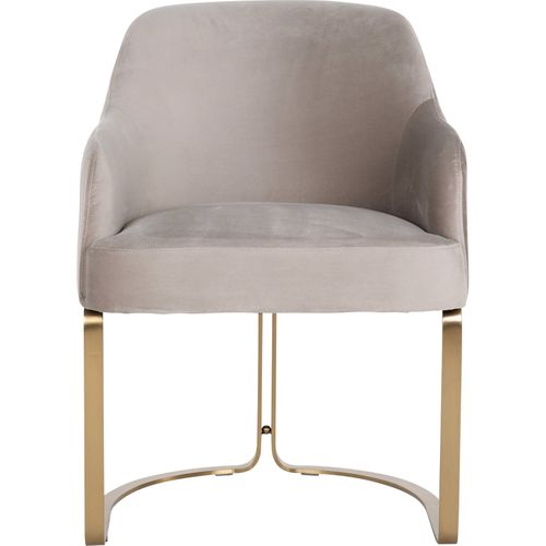 Fauteuil Velvet Khaki Élégante Et Confortable