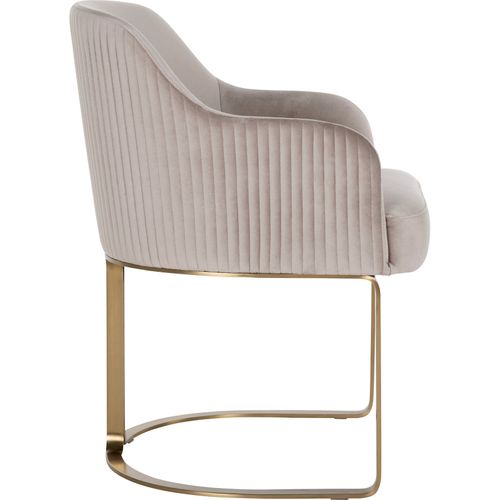 Fauteuil Velvet Khaki Élégante Et Confortable