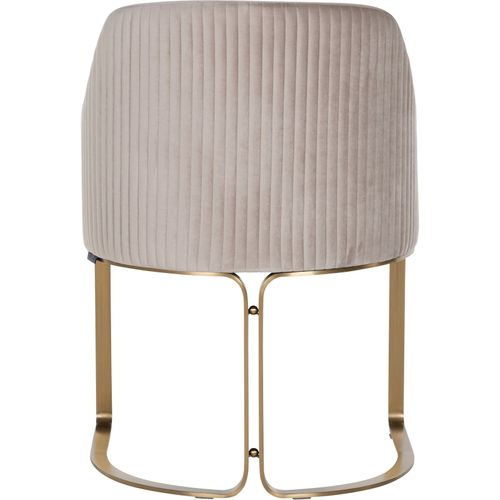 Fauteuil Velvet Khaki Élégante Et Confortable