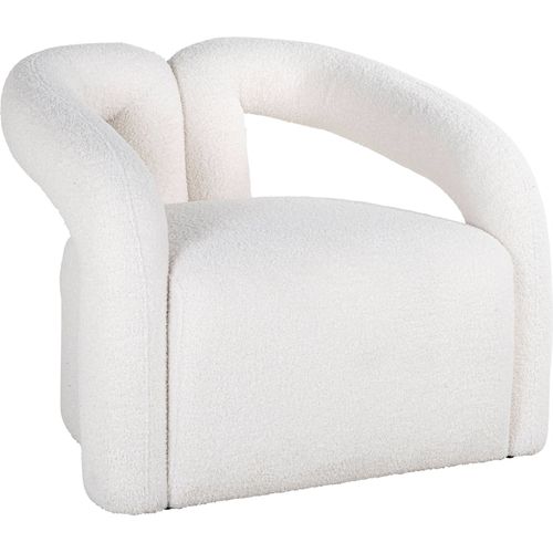 Fauteuil Douillet Easy Chair Dana Blanc Pelucheux