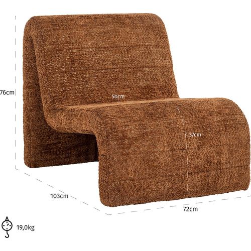 Fauteuil Kelly Lovely Confort Cannelle