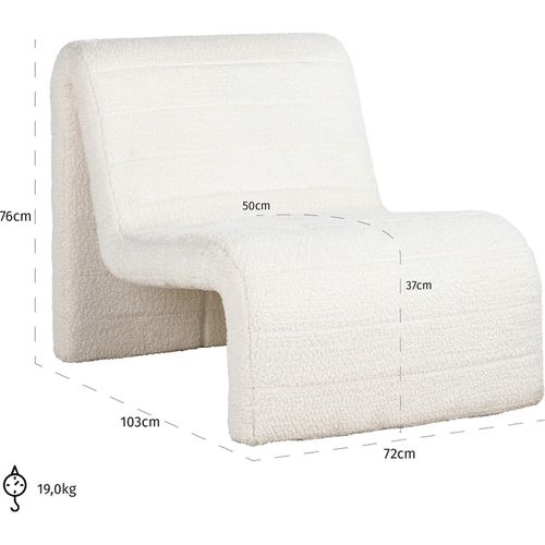 Fauteuil Easy Chair Kelly Lovely Blanc