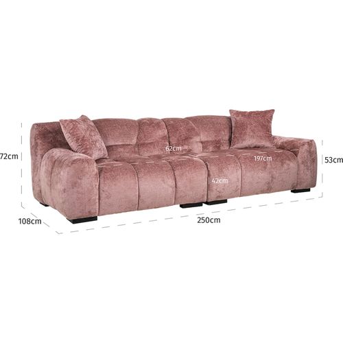 Sofa Charelle Rose Élégance et Confort