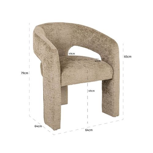 Fauteuil Belle Desert Fusion Ignifuge Richmond