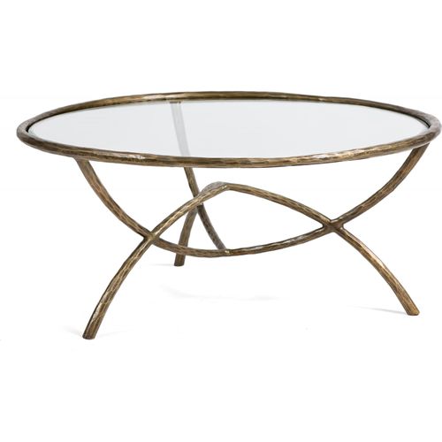 Table Salon Élégance Dorée Verre Design Unique