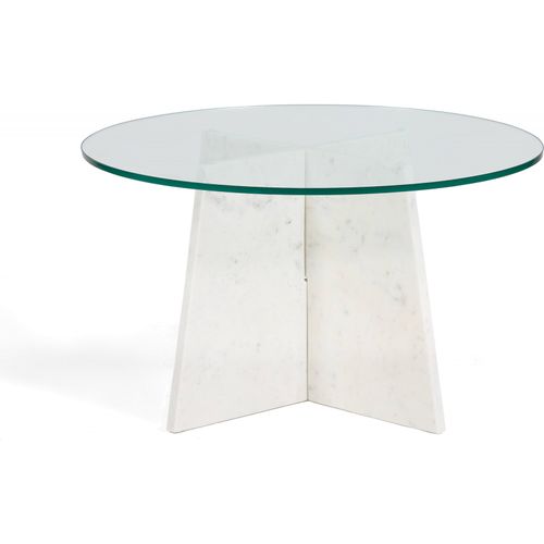 Table Salon Élégance En Marbre Blanc