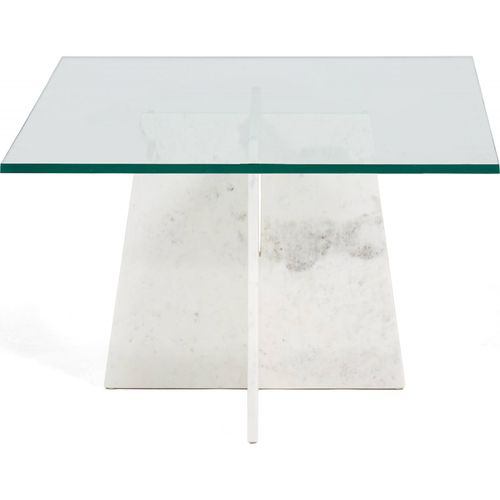 Table Basse Design En Marbre Blanc
