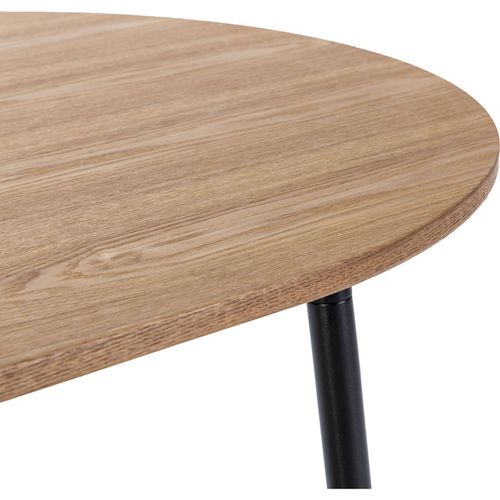 Élégance Au Diner: Table Bois et Métal Noir